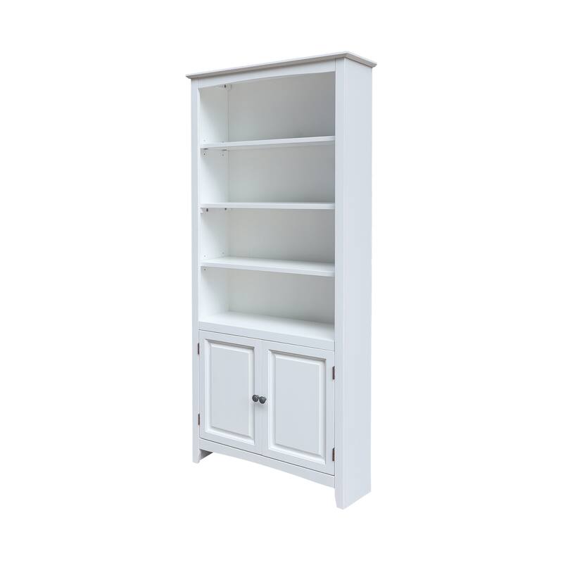 Solid Wood 60" Shaker Bookcase