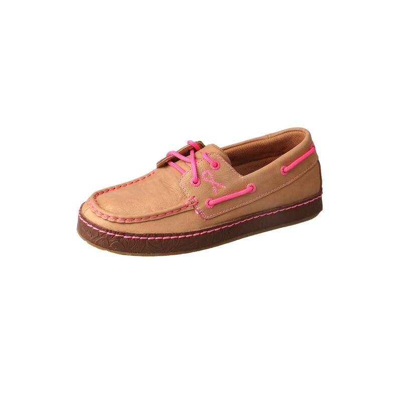 Shop Twisted X Casual Shoes Womens Sneaker Leather Buff Neon Pink