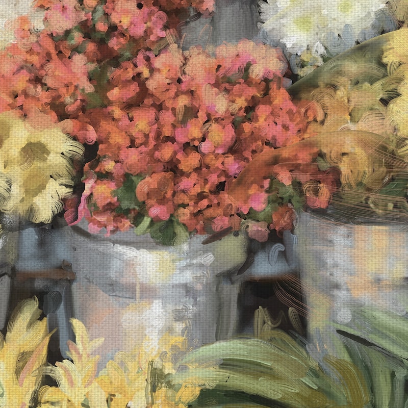 Spring Market by Studio Arts Canvas Art Print
