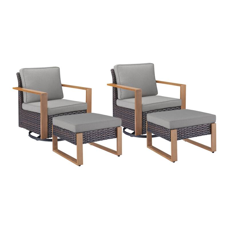 Pocassy Outdoor Patio Chairs Set for Garden Yards