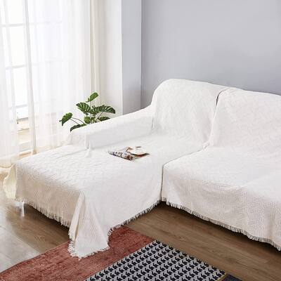 Couch Slipcover Sectional Washable Cotton Sofa Cover