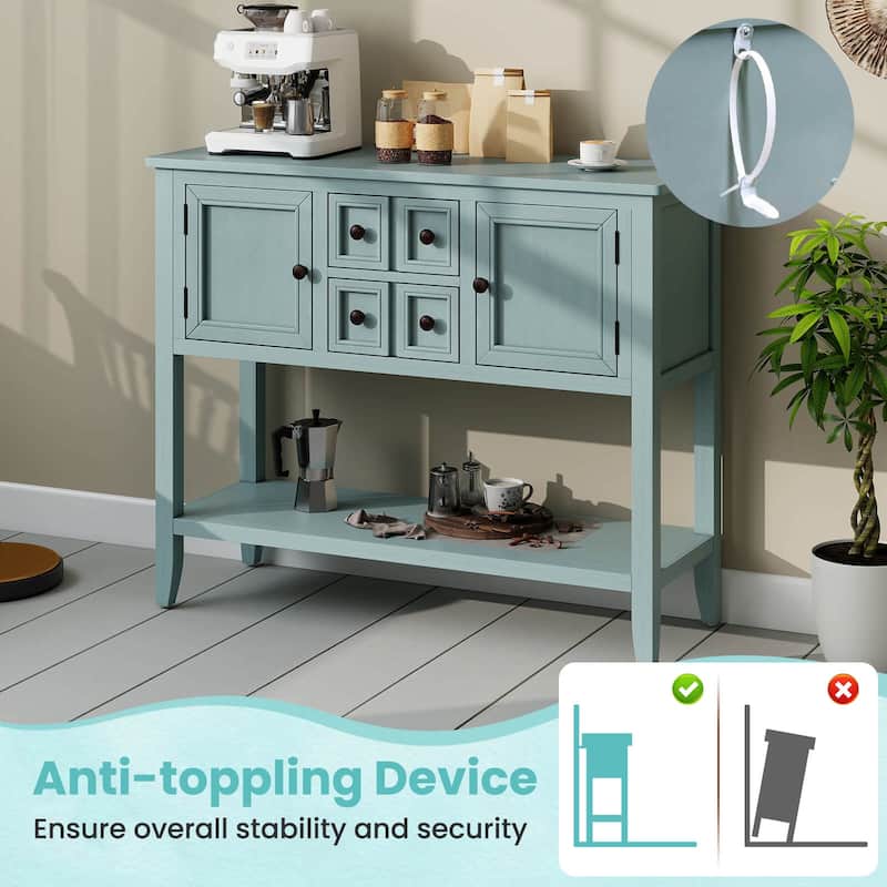 Costway Buffet Sideboard Cabinet Entryway Console Table with 2 Doors - See Details