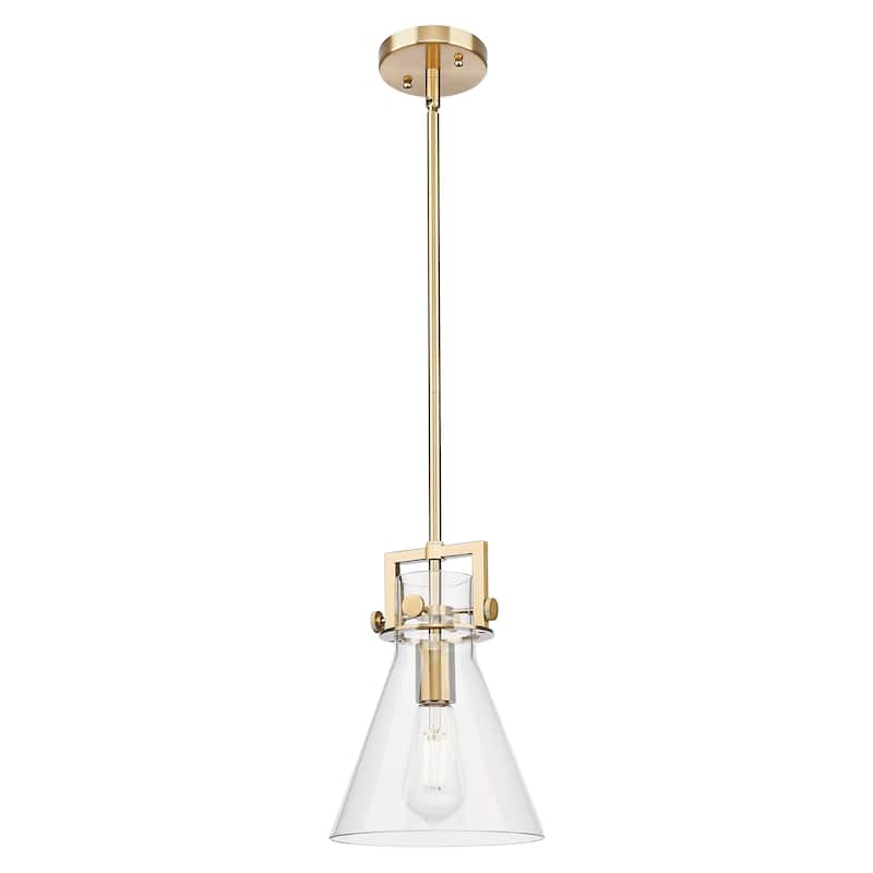Innovations Lighting 411-1SS-G411-8CL Newton Cone 8" Wide Mini Pendant