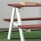 preview thumbnail 7 of 6, Outsunny Kids Picnic Table Set, Wooden Table & Bench Set, Kids Patio Furniture Outdoor Toys