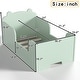 preview thumbnail 15 of 43, Roomfitters Bear-Shaped Toddler Floor Bed, Wood Cot with Safety Guardrails, Modern Montessori Low Profile Kids Bed