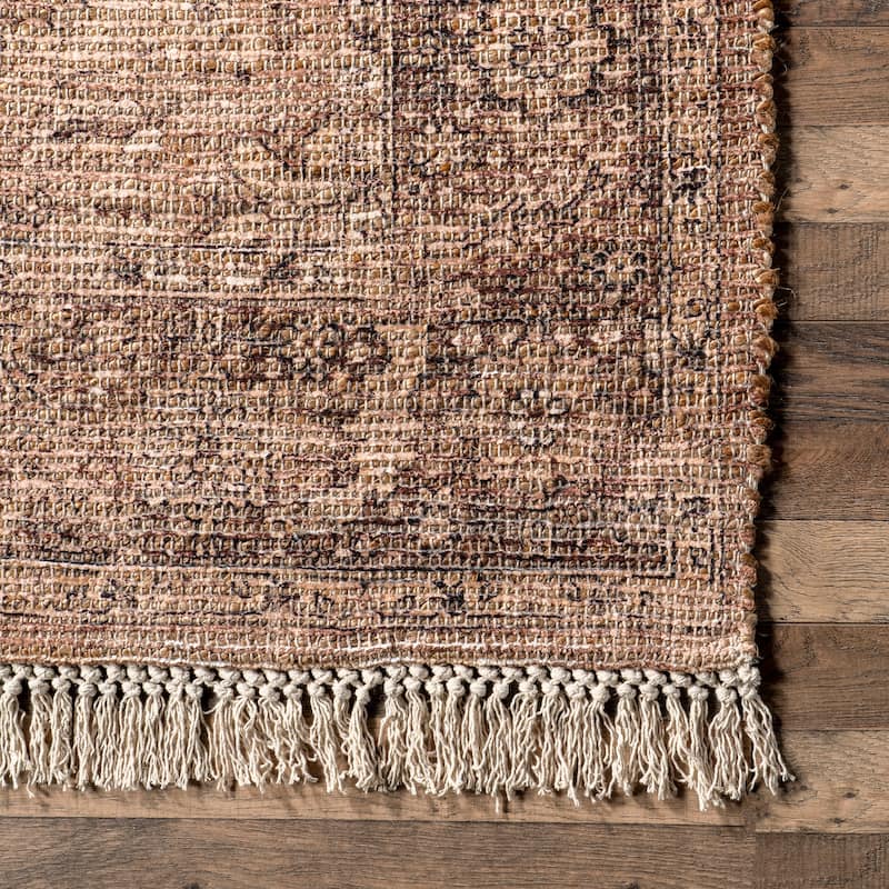 Lennox Persian Medallion Tassel Area Rug