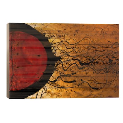 She Came This Way Before Print On Wood by Heather Offord - Multi-Color