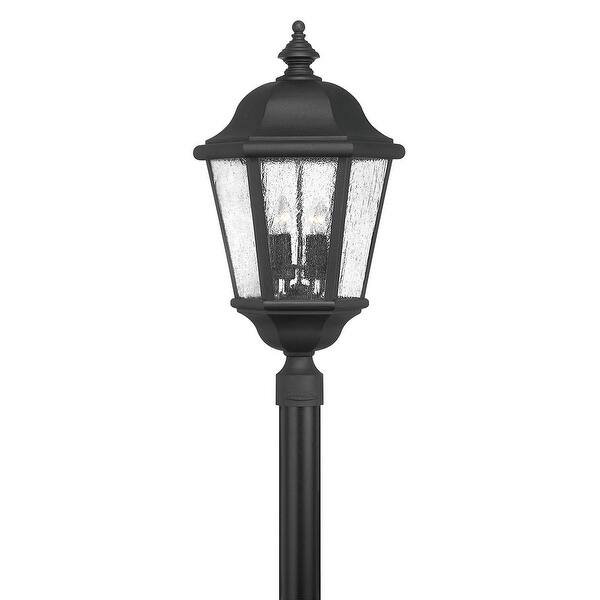 slide 1 of 1, Hinkley Lighting Edgewater 12v 14w 4 Light 28" Tall Single Head Post