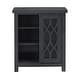 preview thumbnail 16 of 18, Glassell Geometric Glass Door Storage Cabinet with Adjustable Shelves by iNSPIRE Q Classic