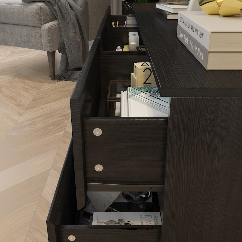 Chic Low Height Dresser/TV Stand Home Storage Solution Console Table - 63"W
