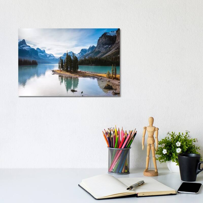 iCanvas "Iconic Spirit Island On Maligne Lake" by Matteo Colombo Canvas Print - 8x12x0.75