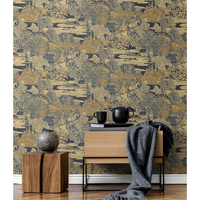 Seabrook Designs Tory Garden Unpasted Wallpaper