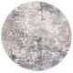 preview thumbnail 96 of 113, SAFAVIEH Aston Fedra Modern Abstract Rug 5'3" Round - Light Grey/Grey - Round