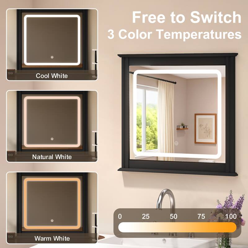 6 Drawer Dresser with Lighted Mirror