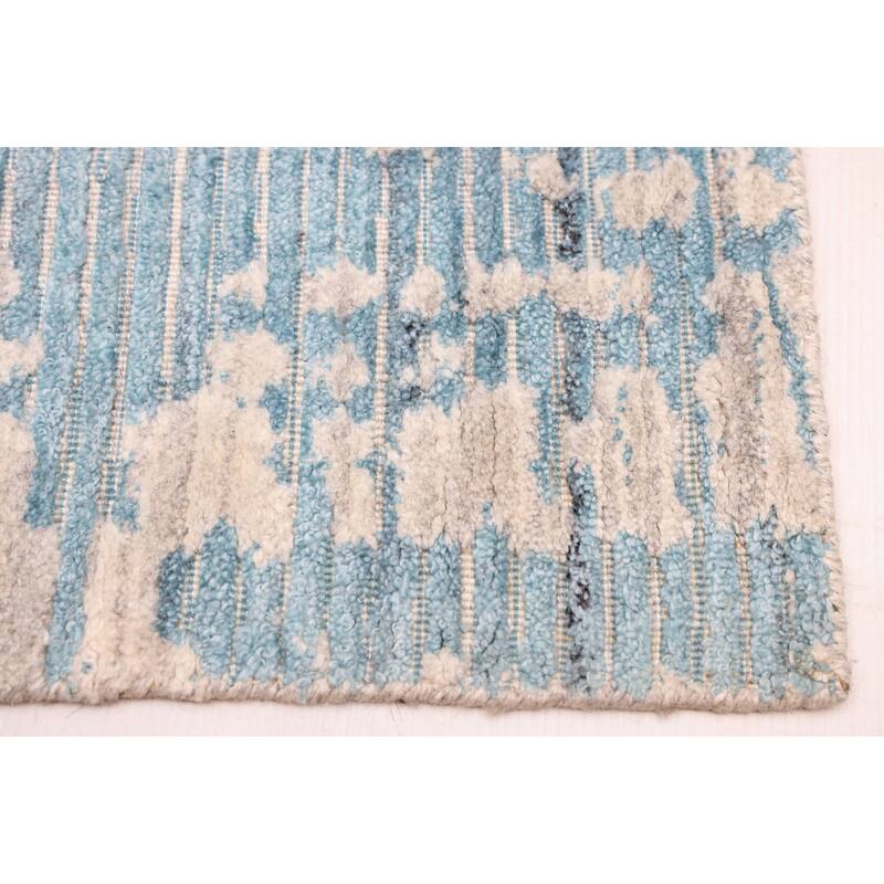 ECARPETGALLERY Hand Loomed Elysian Turquoise Rug - 8'0 x 9'10