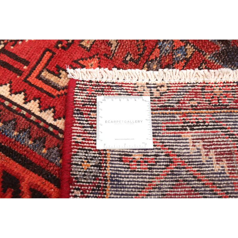 ECARPETGALLERY Hand-knotted Andelz Red Wool Rug - 4'5 x 7'5