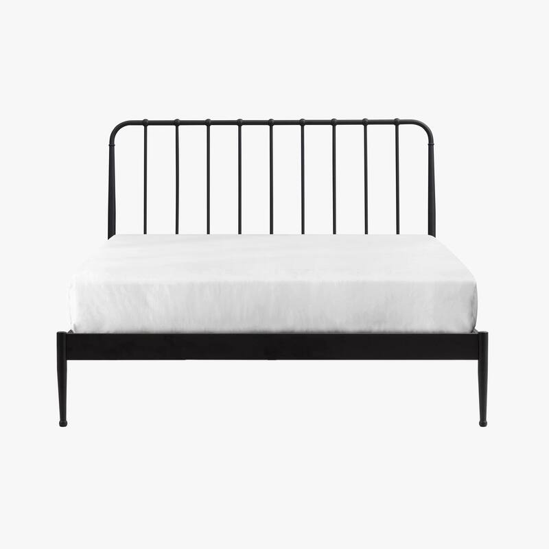 Intercon Farmhouse Metal Panel Bed, Black