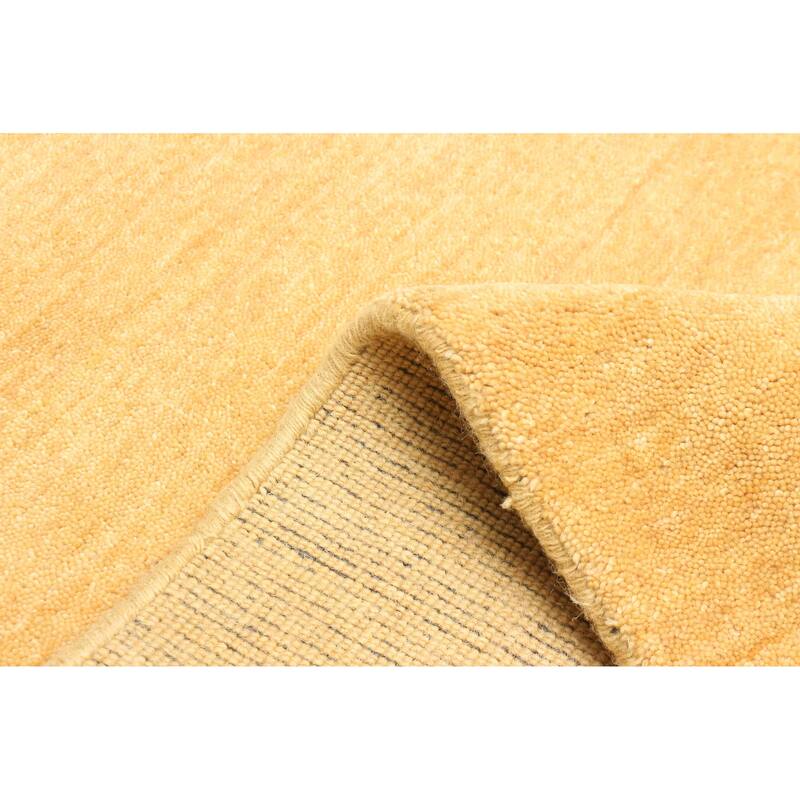 ECARPETGALLERY Hand Loomed Kashkuli Gabbeh Light Gold Wool Rug - 4'8 x 6'5