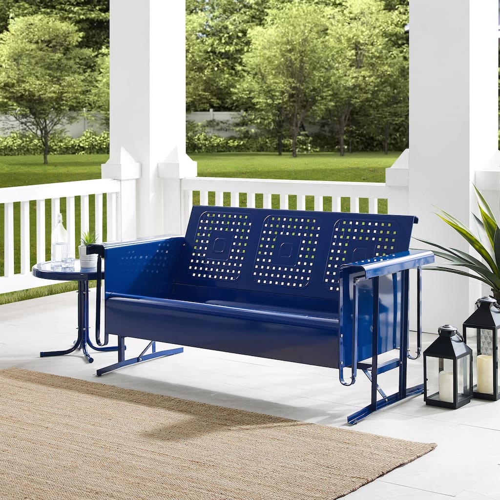 Crosley Bates Outdoor Metal Sofa Glider - 28"x65.75"x32.5"