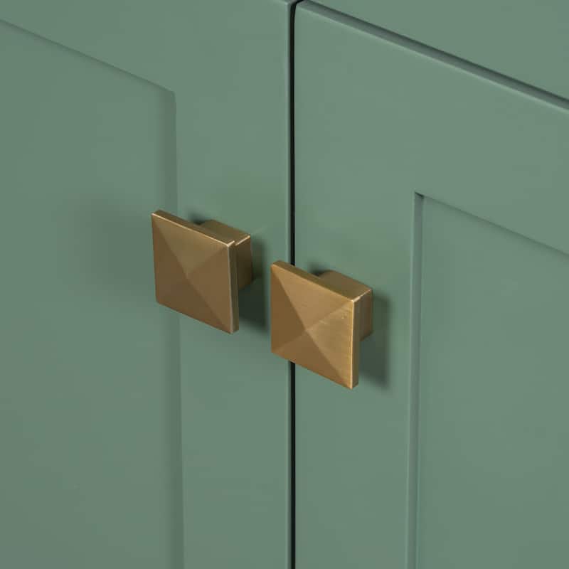 GDFStudio - Bambi Wood & Ceramic Double Bathroom Vanity Set with Sinks, Soft-Close Doors & Flip Drawer