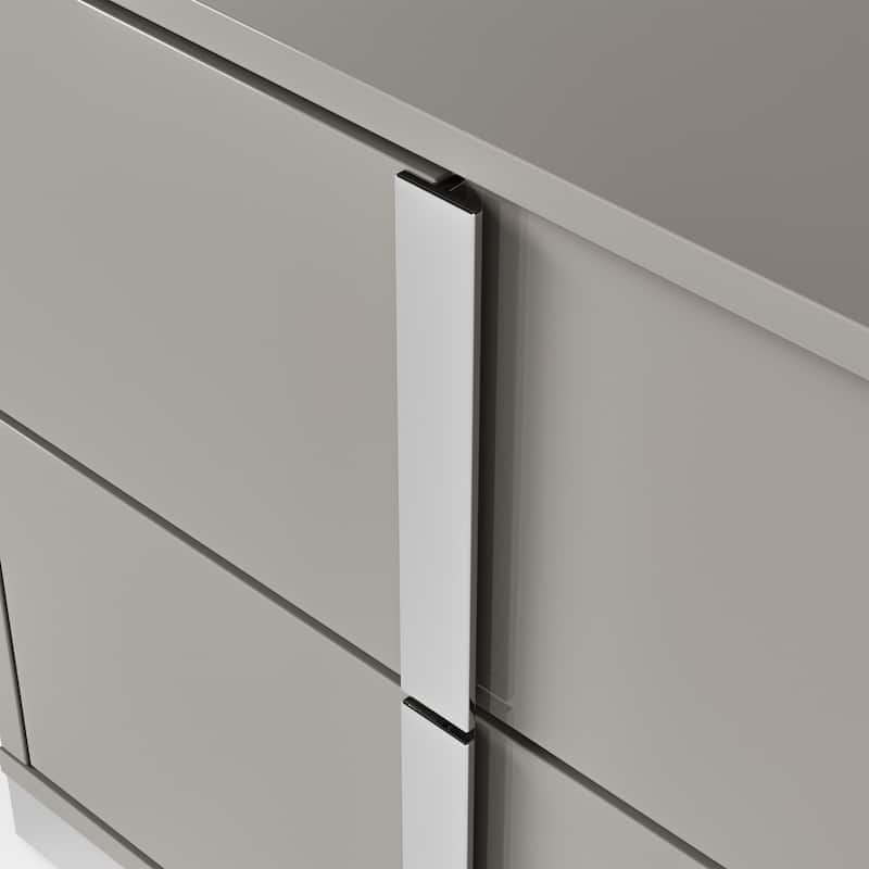 Furniture of America Erina Modern Glossy 2-Drawer Nightstand