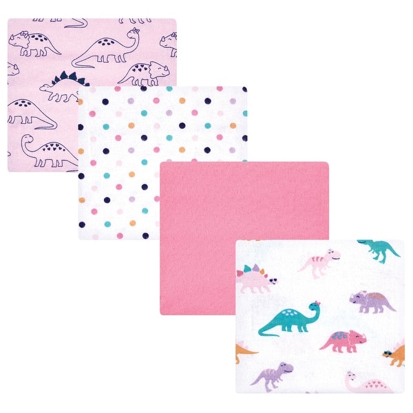 slide 1 of 1, Hudson Baby Infant Girl Cotton Flannel Receiving Blankets, CuteASaurus, One Size - CuteASaurus - One Size One Size - CuteASaurus