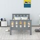 preview thumbnail 18 of 22, Twin Size Classic Design Solid Wood Platform Bed Frame with Headboard and Footboard