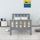 preview thumbnail 2 of 6, Twin Size Classic Modern Design Wood Platform Bed Frame with Footboard and Headboard