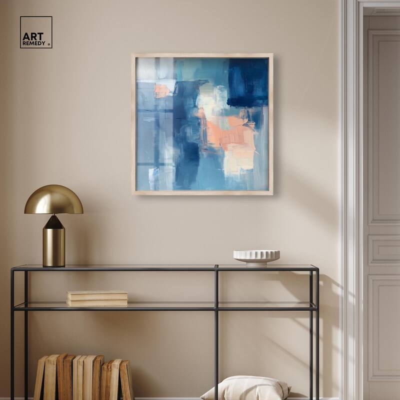 Whispering Blue II Shadowbox by Art Remedy