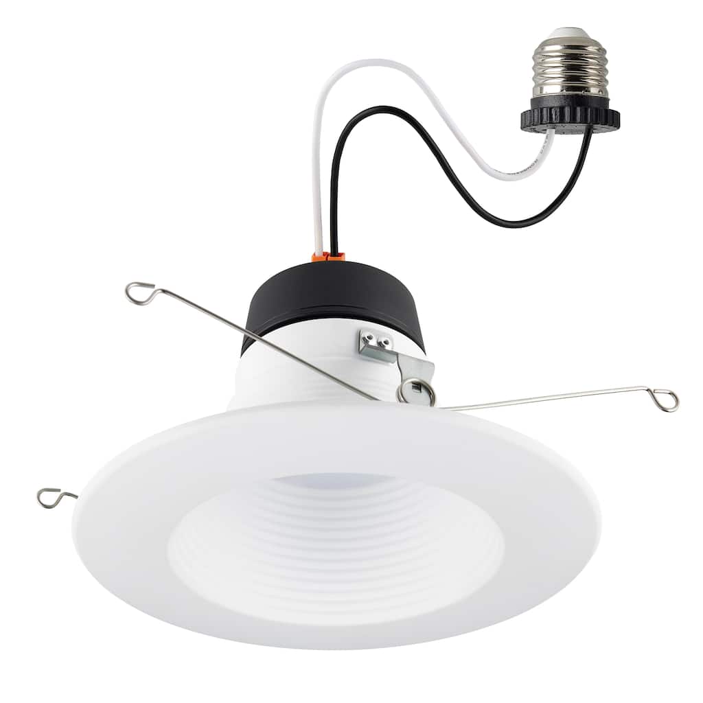 9 Watt 6 inch Deep Baffle CCT-Selectable Recessed LED Downlight
