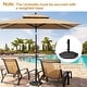 preview thumbnail 16 of 76, Pellebant 9 x 5 Ft Outdoor Double Top Market Umbrella