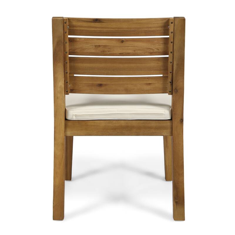 Nestor Outdoor 6-Seater Acacia Wood Expandable Dining Set by Christopher Knight Home
