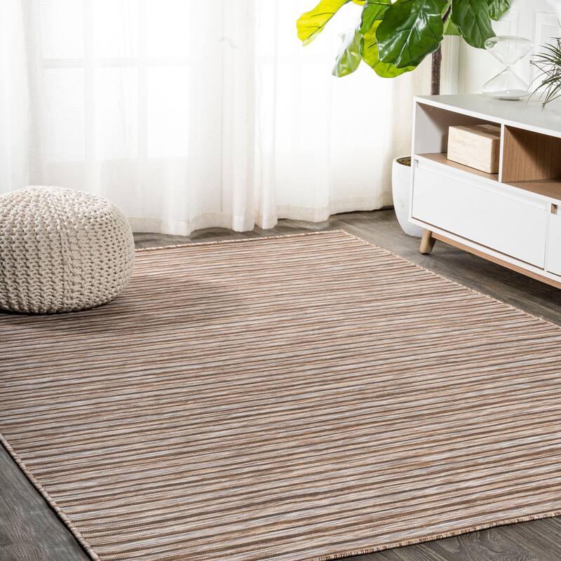 JONATHAN Y Finn Modern Farmhouse Pinstripe Area Rug