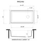 preview thumbnail 11 of 9, Ruvati 33-inch Undermount Workstation Granite Composite Kitchen Sink Matte Black - - 33" x 18-1/2" - 33" x 18-1/2″
