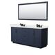 Option Dark Blue, Black Trim, White Quartz Top