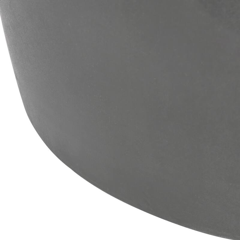 SAFAVIEH Zuri Concrete Indoor/ Outdoor Accent Table (Dark Grey) - 15.7"x15.7"x17.7"