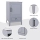 preview thumbnail 12 of 21, 20" Bathroom Vanity with Sink, Bathroom Cabinet with Two Doors, Door Shelf Storage and Adiustable Foot Pads, A Drawer