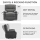 preview thumbnail 3 of 14, 360 degree rotating swing single sofa chair, equipped with soft cushion and backrest, comfortable armchair