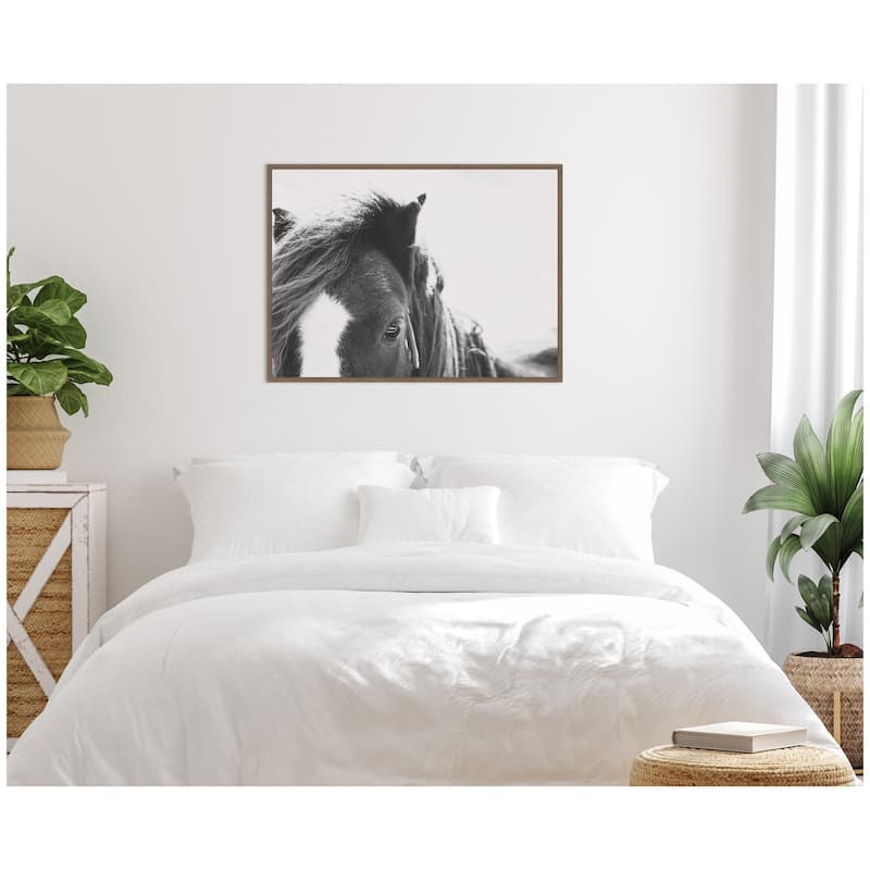 Kate and Laurel AA Noble by Alicia Abla Framed Canvas Wall Art Print