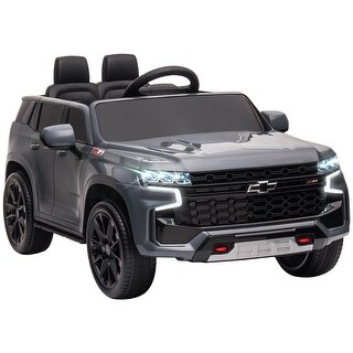 12V Kids Electric Ride-On Chevrolet TAHOE Licensed Car with Remote Control, Lights, and Horn for Ages 3-6 Years