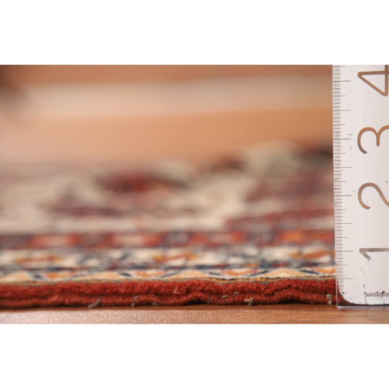 Vegetable Dye Qashqai Persian Runner Rug Handmade Wool Carpet - 2'5"x 14'5"