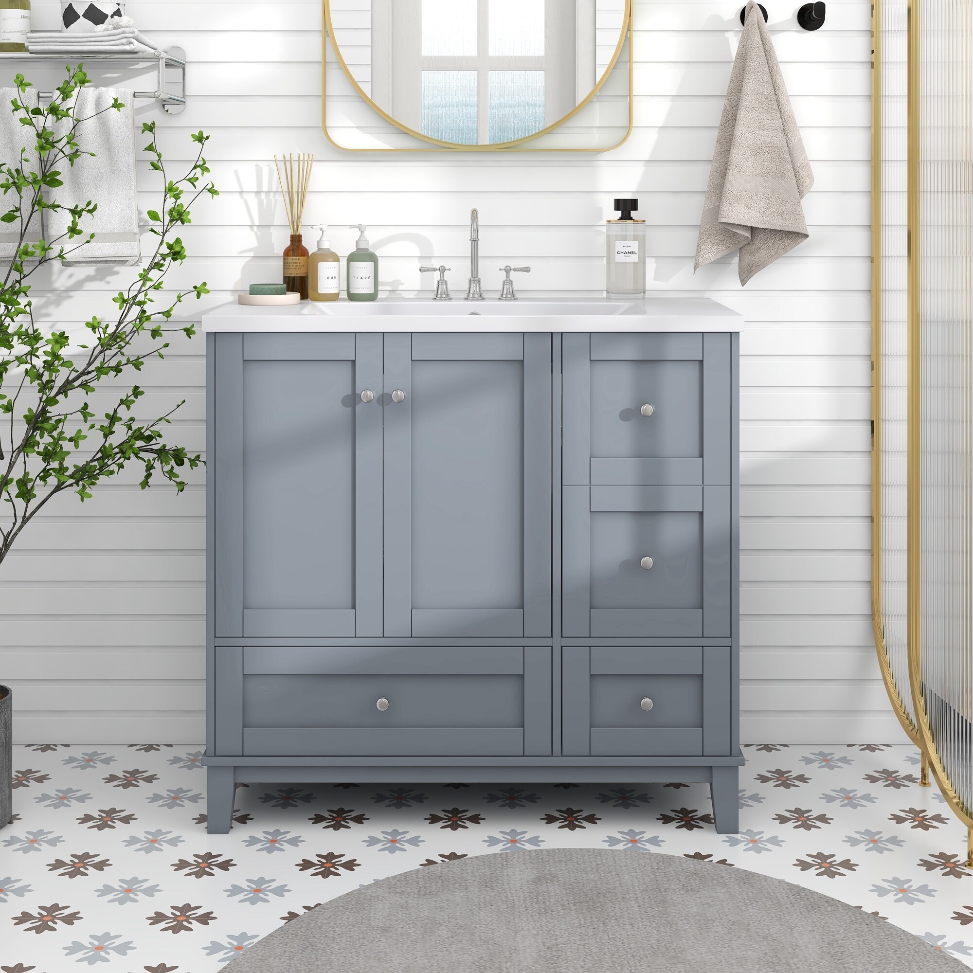 Modern bathroom sale vanity 36 inch