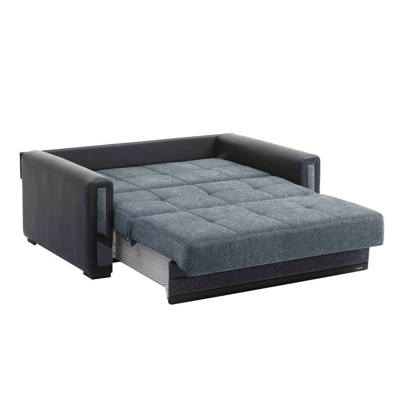 Collection Upholstered Convertible Loveseat With Storage