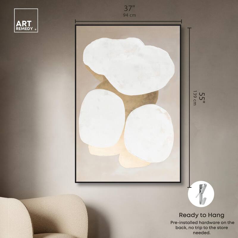 Stacked Stones II Canvas by Art Remedy