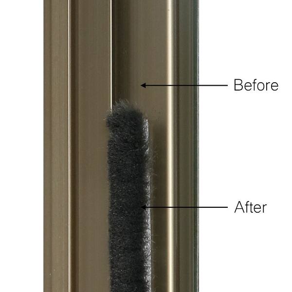 Shop Door Seal Strip Weather Stripping For Window Gray 16 4 Ft 3 8