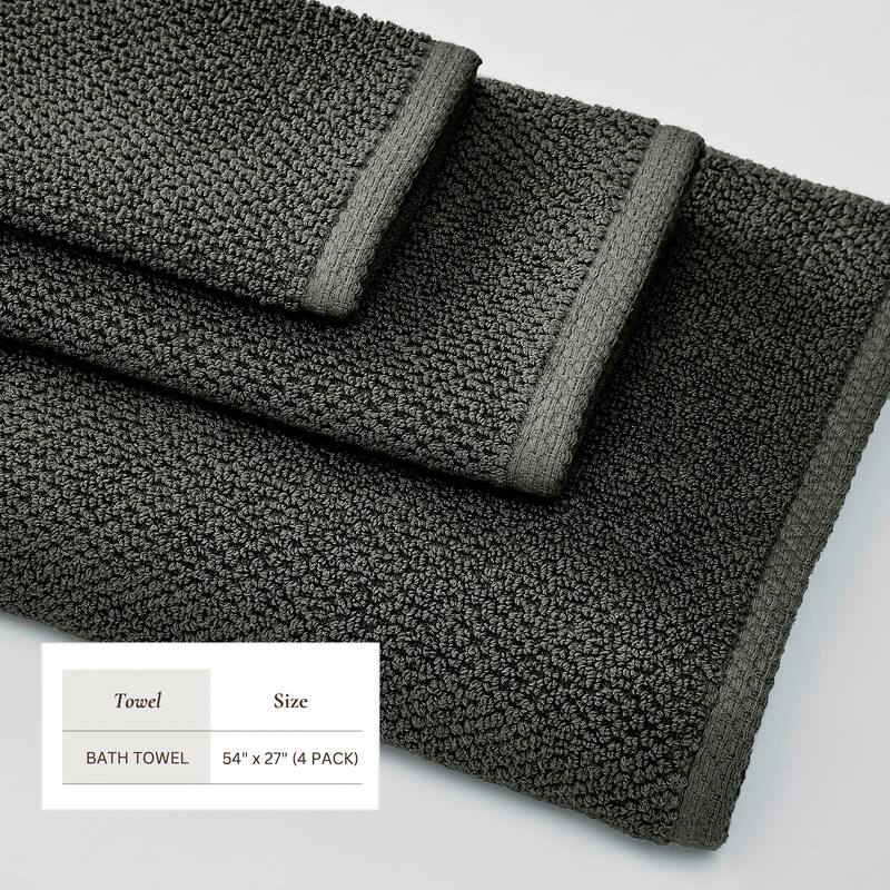 Linery & Co. Luxury Cotton Textured Bath Towel
