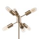 preview thumbnail 4 of 20, Lumisource Spark Contemporary Table Lamp in Black and Antique Brass - 12.25"Lx12.25"Wx22.25"H