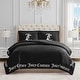 preview thumbnail 1 of 6, Juicy Couture Gothic Comforter Sets Black - King