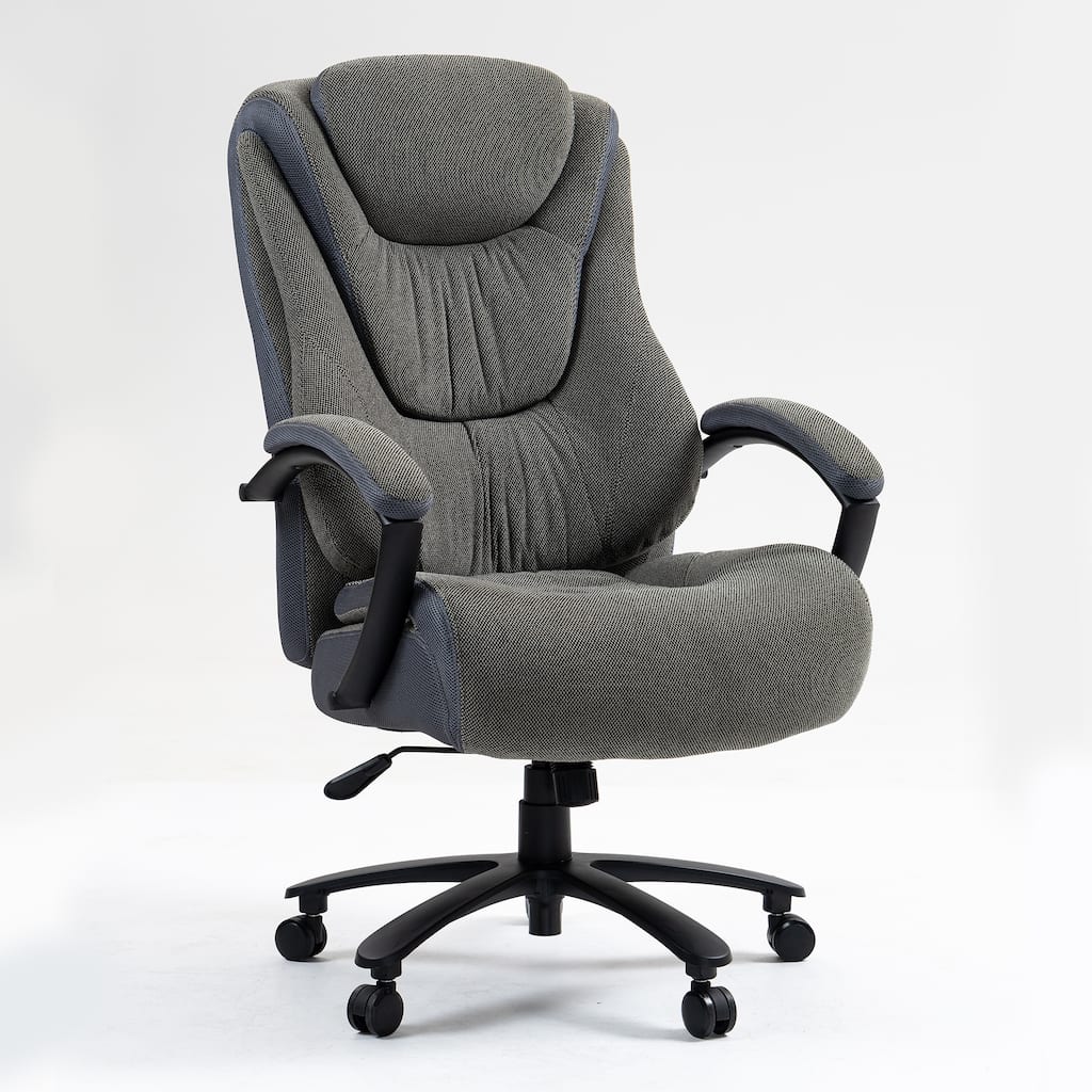 High back, skin friendly cotton fabric material office chair that can be raised and lowered