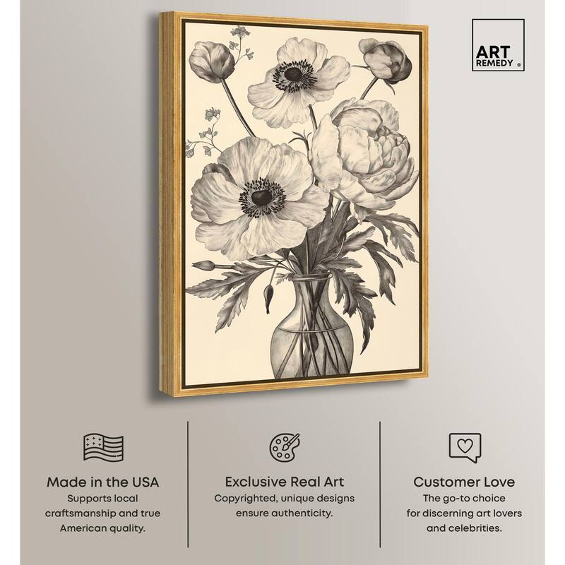 Vase of Vellum Canvas by Art Remedy